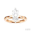 Marquise Shape Semi-Mount Diamond Engagement Ring