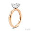 Marquise Shape Semi-Mount Diamond Engagement Ring