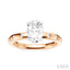Oval Shape Semi-Mount Diamond Engagement Ring