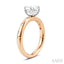 Oval Shape Semi-Mount Diamond Engagement Ring