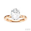 Oval Shape Semi-Mount Diamond Engagement Ring