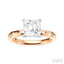 Princess Shape Semi-Mount Diamond Engagement Ring