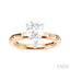 Pear Shape Semi-Mount Diamond Engagement Ring