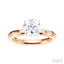 Round Shape Semi-Mount Diamond Engagement Ring