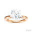 Round Shape Semi-Mount Diamond Engagement Ring