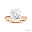 Round Shape Semi-Mount Diamond Engagement Ring