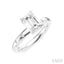 Emerald Shape Semi-Mount Diamond Engagement Ring