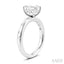 Emerald Shape Semi-Mount Diamond Engagement Ring