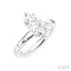 Marquise Shape Semi-Mount Diamond Engagement Ring