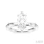 Marquise Shape Semi-Mount Diamond Engagement Ring