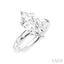 Marquise Shape Semi-Mount Diamond Engagement Ring