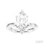 Marquise Shape Semi-Mount Diamond Engagement Ring