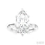 Marquise Shape Semi-Mount Diamond Engagement Ring