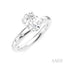 Oval Shape Semi-Mount Diamond Engagement Ring