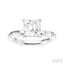 Princess Shape Semi-Mount Diamond Engagement Ring