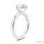 Pear Shape Semi-Mount Diamond Engagement Ring