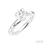 Round Shape Semi-Mount Diamond Engagement Ring