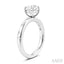 Round Shape Semi-Mount Diamond Engagement Ring
