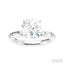 Round Shape Semi-Mount Diamond Engagement Ring