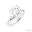 Round Shape Semi-Mount Diamond Engagement Ring