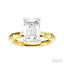 Emerald Shape Semi-Mount Diamond Engagement Ring
