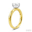 Oval Shape Semi-Mount Diamond Engagement Ring