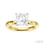 Princess Shape Semi-Mount Diamond Engagement Ring