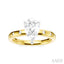 Pear Shape Semi-Mount Diamond Engagement Ring