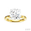 Round Shape Semi-Mount Diamond Engagement Ring