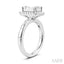 Emerald Shape Semi-Mount Diamond Engagement Ring