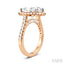 Oval Shape Semi-Mount Halo Diamond Engagement Ring