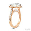Round Shape Semi-Mount Halo Diamond Engagement Ring
