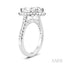 Oval Shape Semi-Mount Halo Diamond Engagement Ring