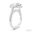 Round Shape Semi-Mount Halo Diamond Engagement Ring