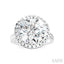 Round Shape Semi-Mount Halo Diamond Engagement Ring