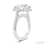 Round Shape Semi-Mount Halo Diamond Engagement Ring
