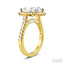 Oval Shape Semi-Mount Halo Diamond Engagement Ring