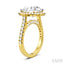 Round Shape Semi-Mount HaloDiamond Engagement Ring