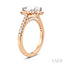 Oval Shape Semi-Mount Halo Diamond Engagement Ring
