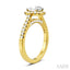 Round Shape Semi-Mount Halo Diamond Engagement Ring