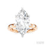 Marquise Shape Semi-Mount Diamond Engagement Ring