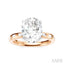 Oval Shape Semi-Mount Diamond Engagement Ring