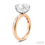 Oval Shape Semi-Mount Diamond Engagement Ring