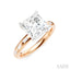 Princess Shape Semi-Mount Diamond Engagement Ring