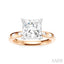 Princess Shape Semi-Mount Diamond Engagement Ring