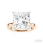 Princess Shape Semi-Mount Diamond Engagement Ring