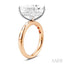 Princess Shape Semi-Mount Diamond Engagement Ring