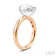 Pear Shape Semi-Mount Diamond Engagement Ring