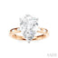 Pear Shape Semi-Mount Diamond Engagement Ring