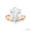 Pear Shape Semi-Mount Diamond Engagement Ring